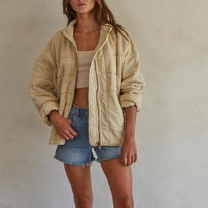 By Together Quilted Knit Mineral Wash Jacket NWT Size Large